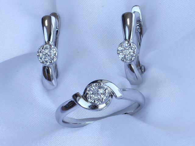 фото Комплект (серьги-кольцо ) - (артикул - ffks01200-ZZ1312)