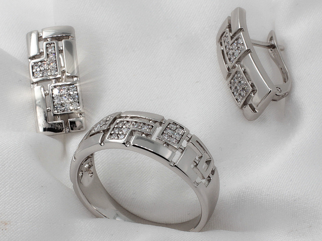 фото Комплект (серьги-кольцо ) - (артикул - ffks00100-ZZ1301)