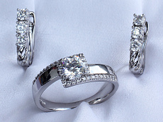 фото Комплект (серьги-кольцо ) - (артикул - ffks01000-ZZ1310)